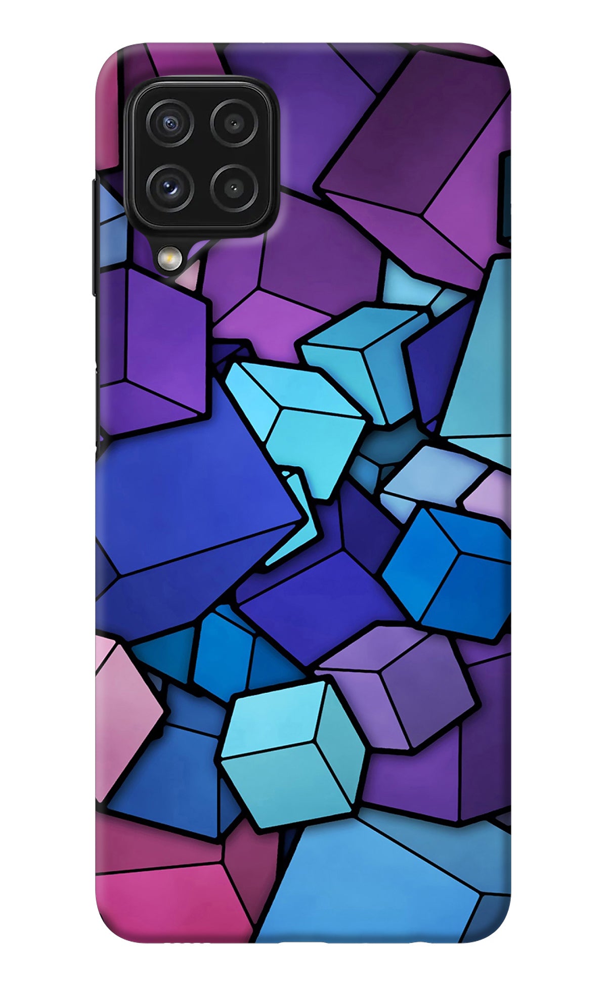 Cubic Abstract Samsung M32 Back Cover