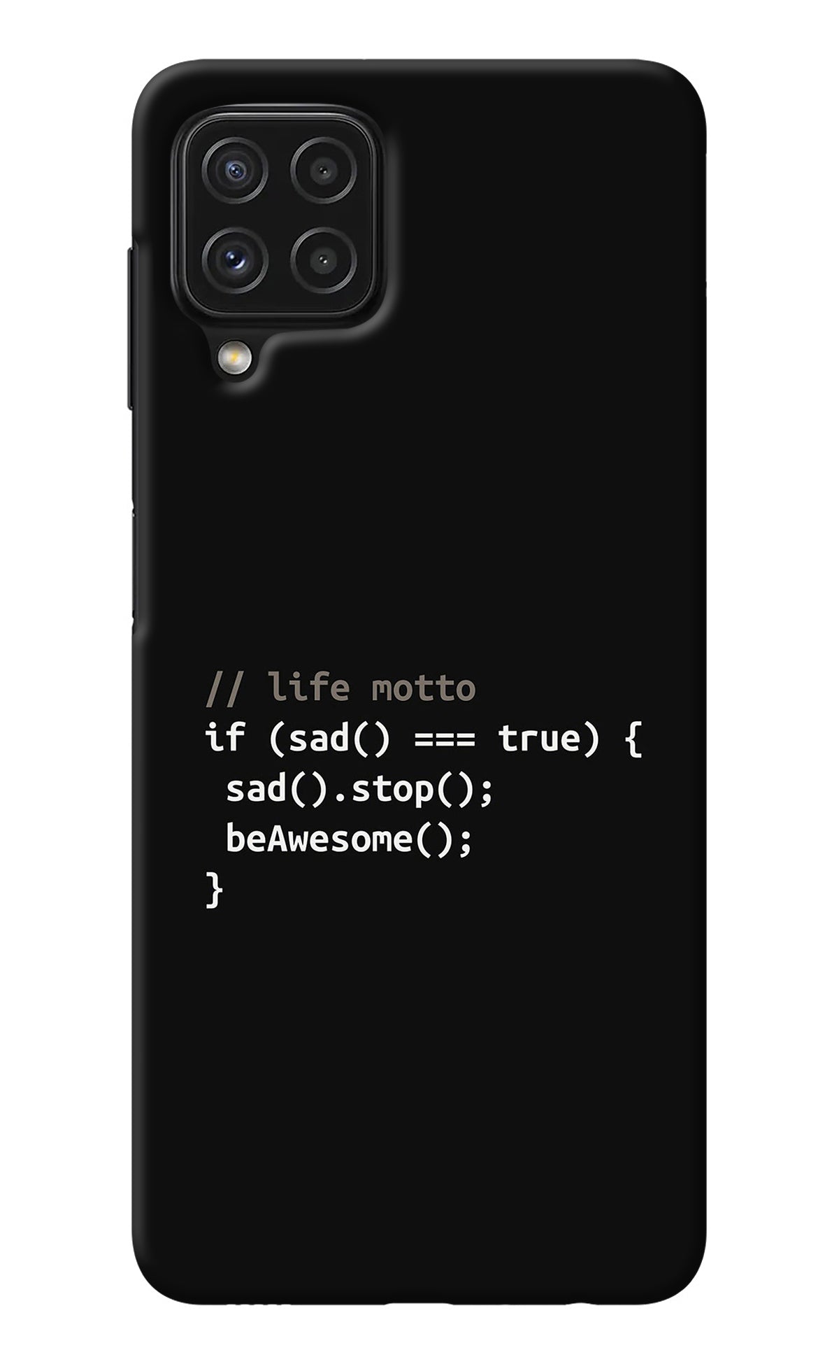 Life Motto Code Samsung M32 Back Cover