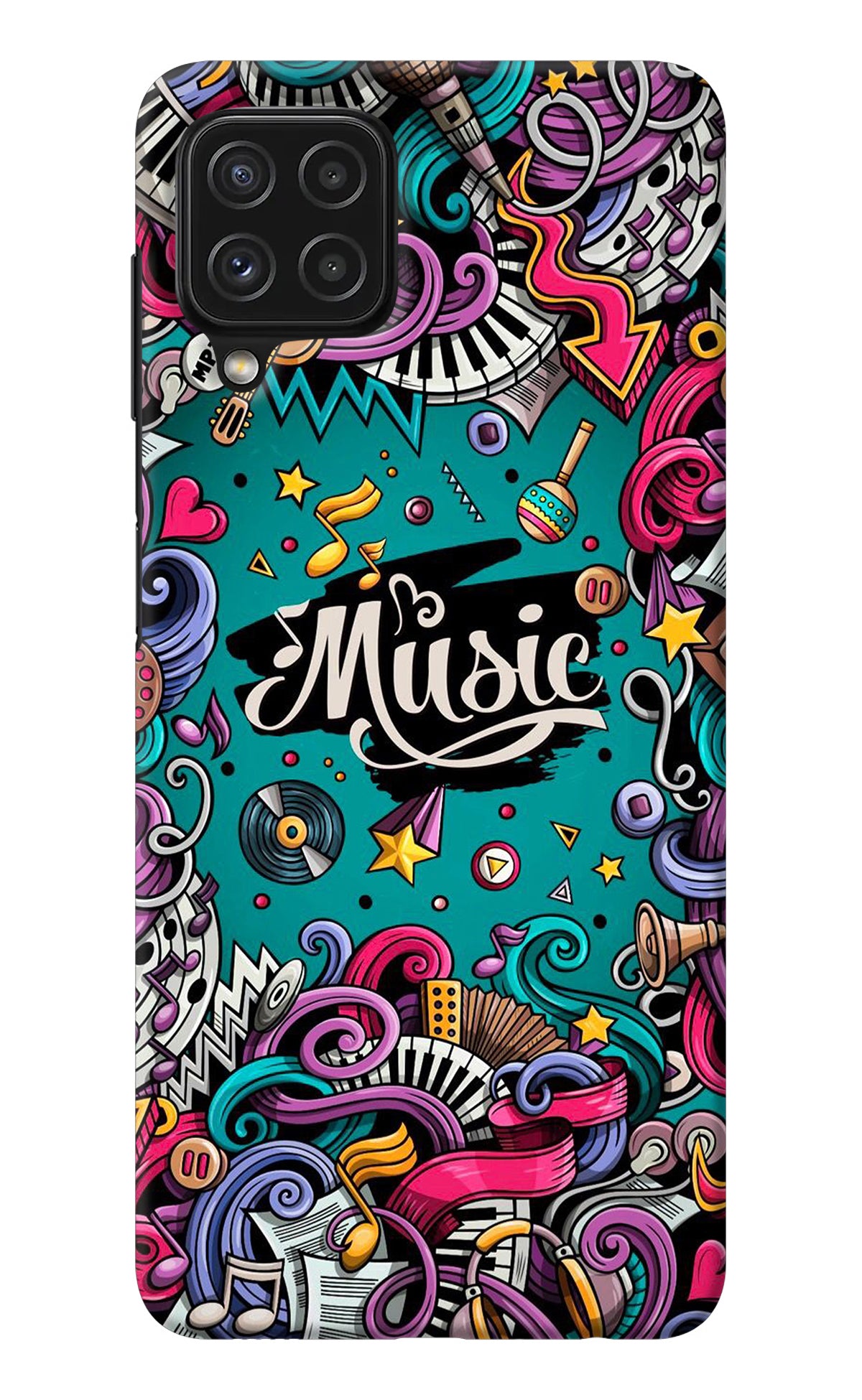 Music Graffiti Samsung M32 Back Cover