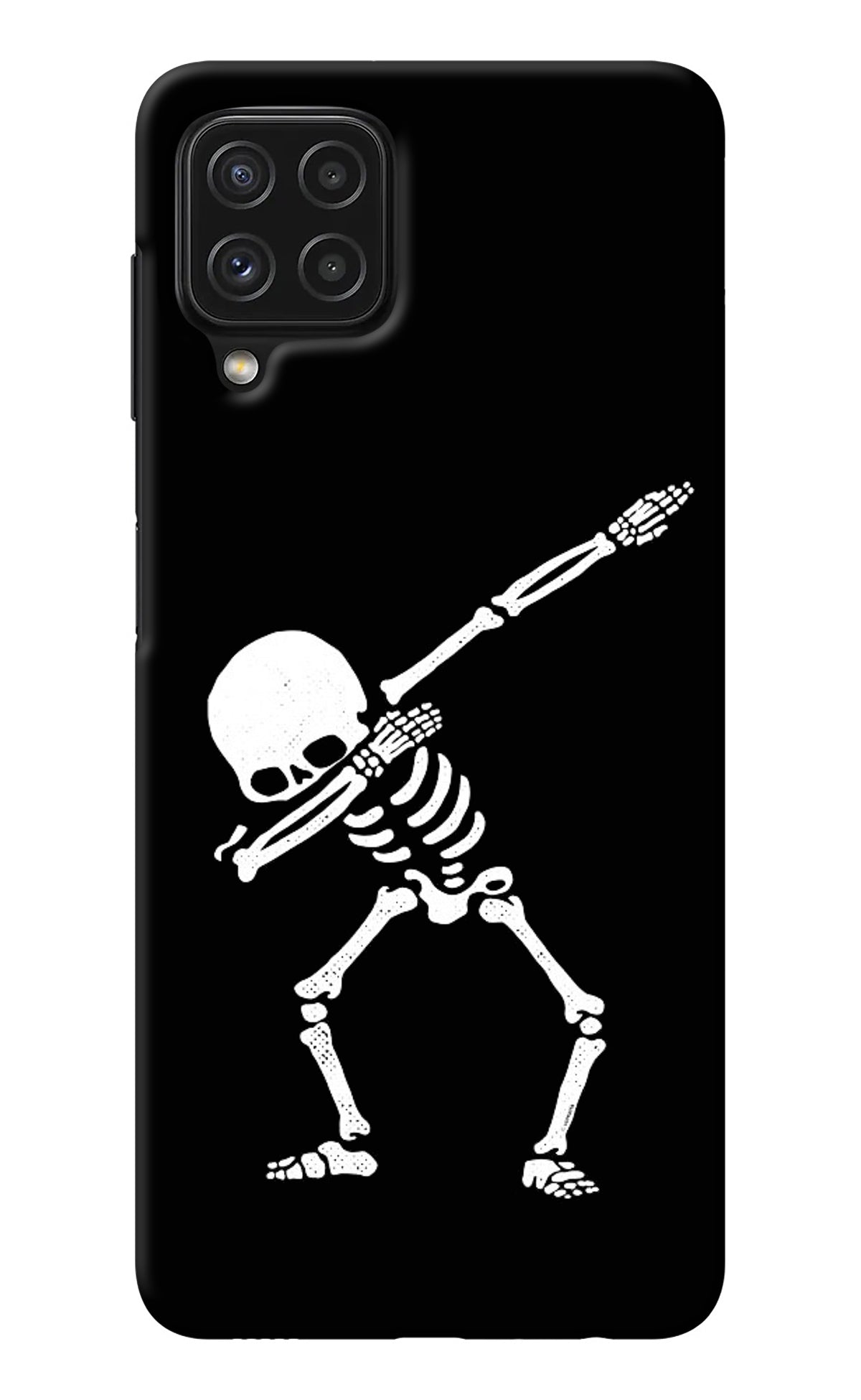 Dabbing Skeleton Art Samsung M32 Back Cover