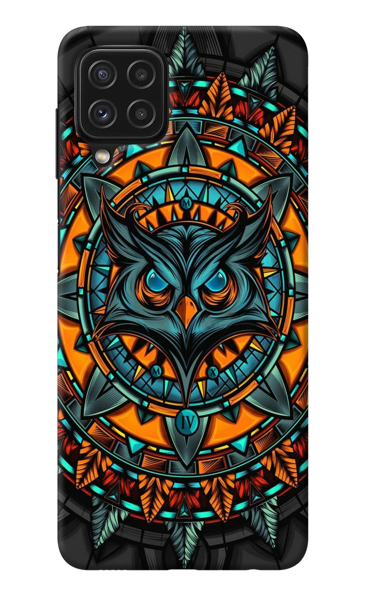 Angry Owl Art Samsung M32 Back Cover