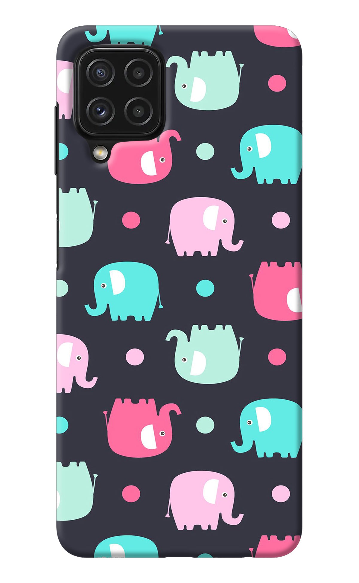 Elephants Samsung M32 Back Cover