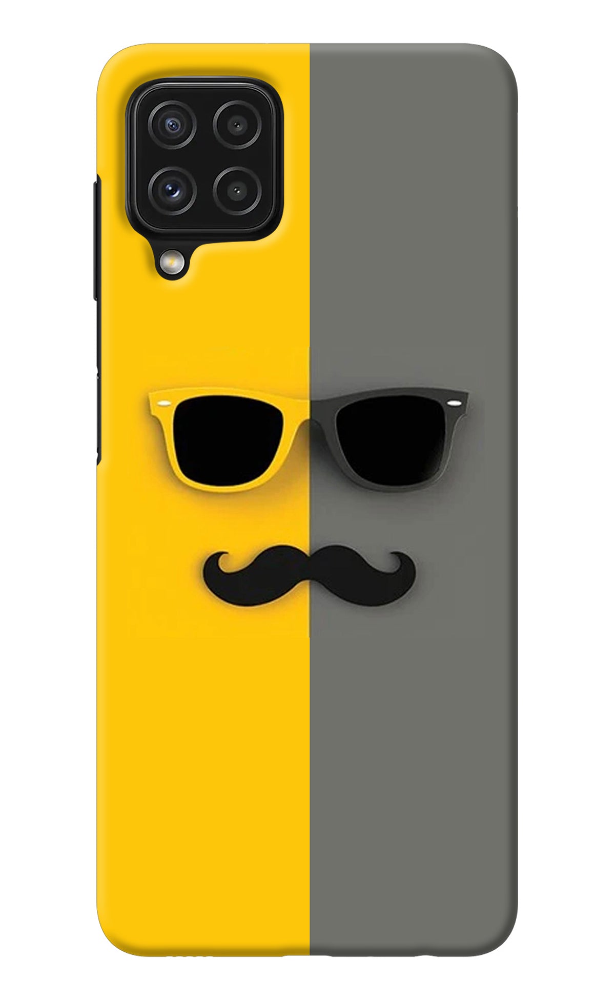 Sunglasses with Mustache Samsung M32 Back Cover