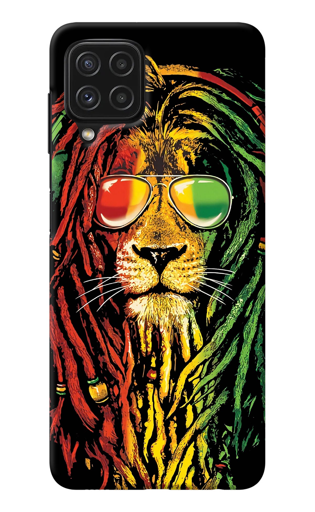 Rasta Lion Samsung M32 Back Cover