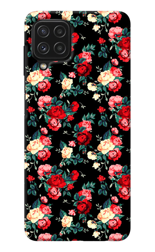 Rose Pattern Samsung M32 Back Cover