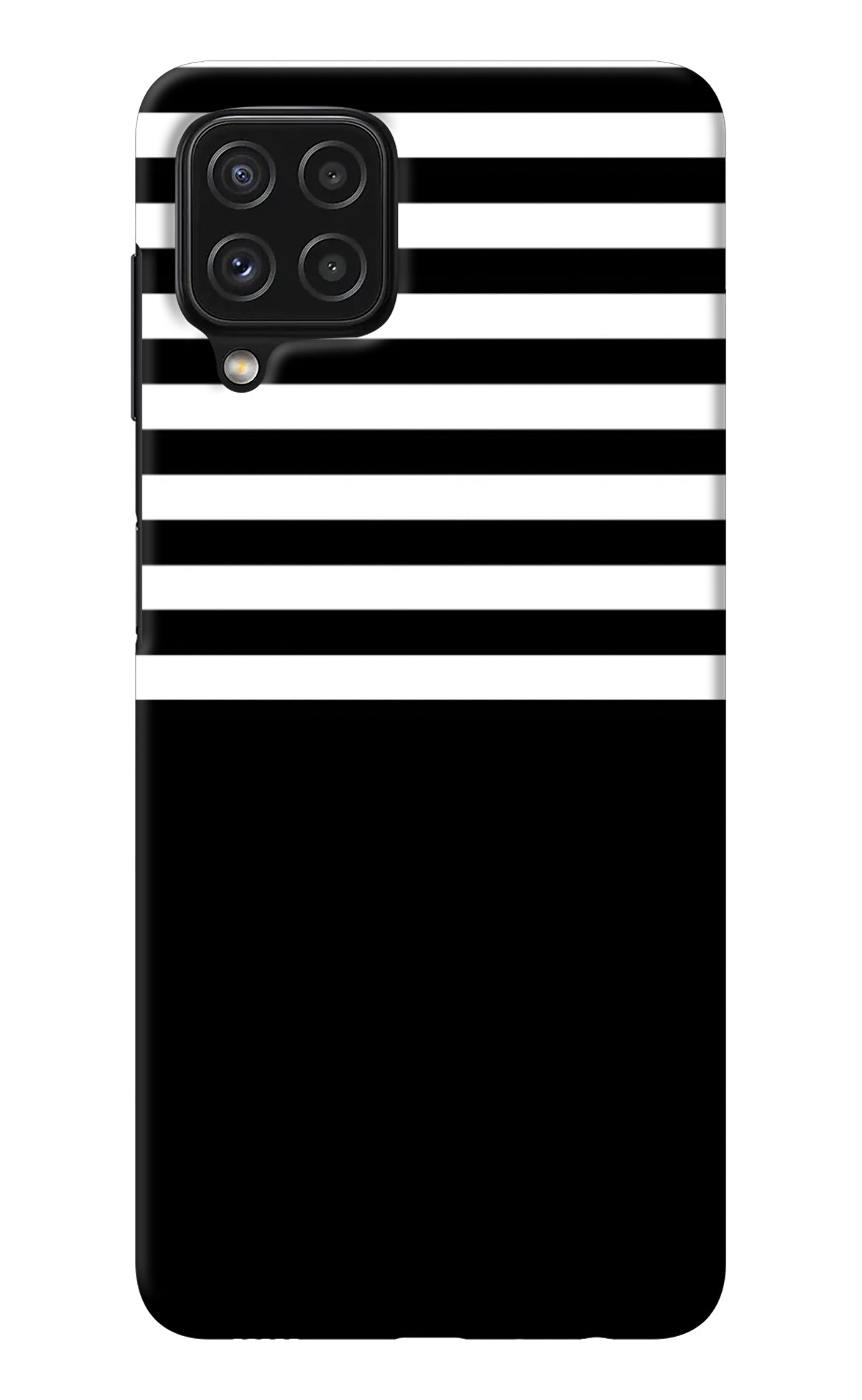 Black and White Print Samsung M32 Back Cover