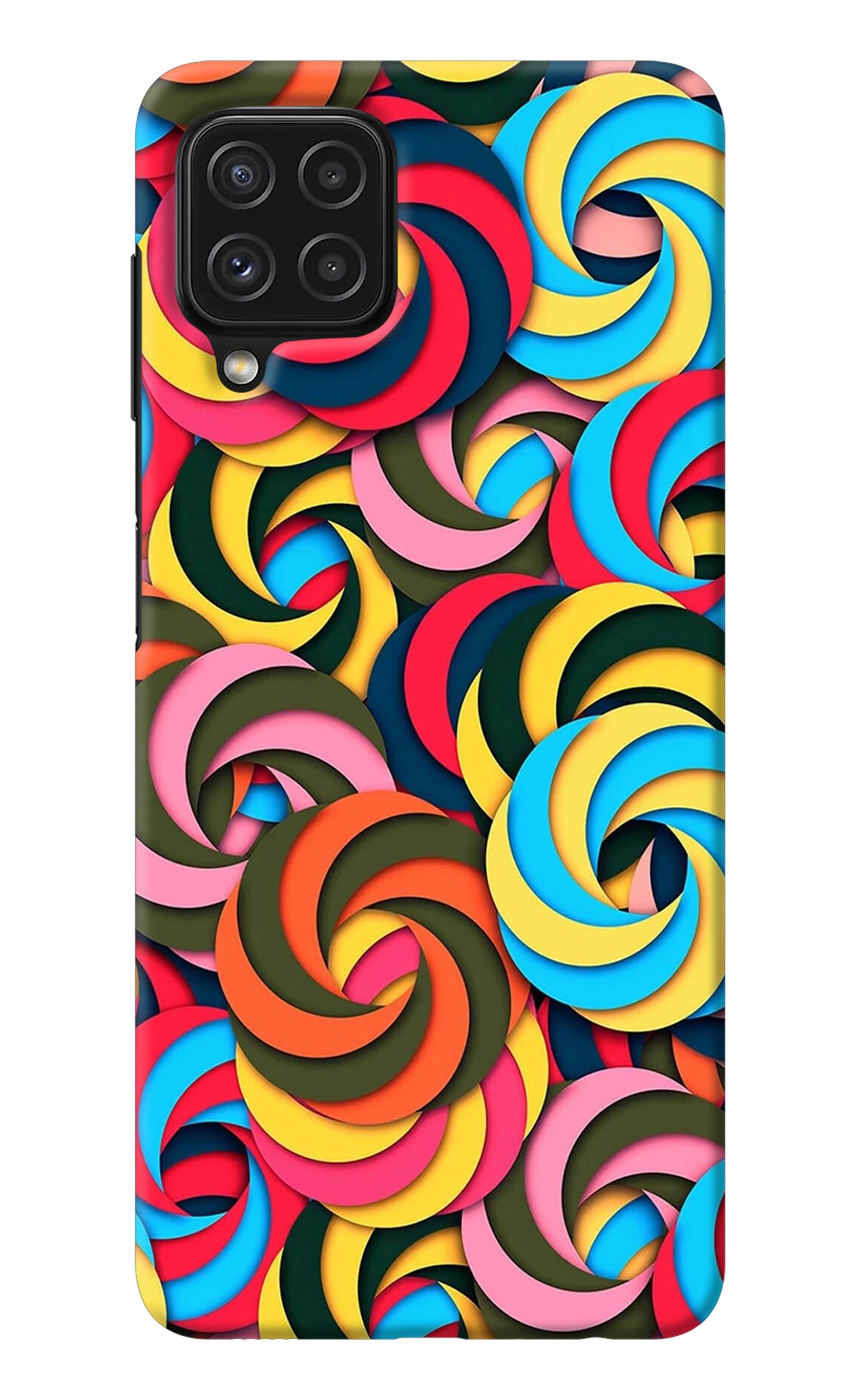 Spiral Pattern Samsung M32 Back Cover