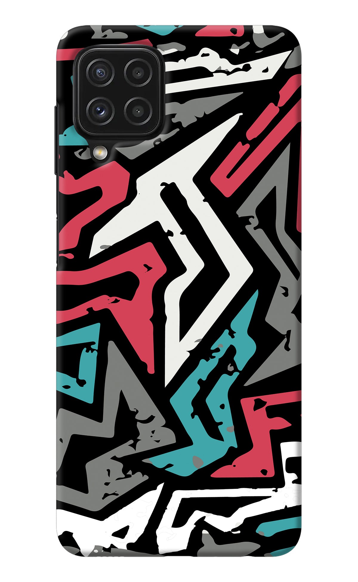 Geometric Graffiti Samsung M32 Back Cover