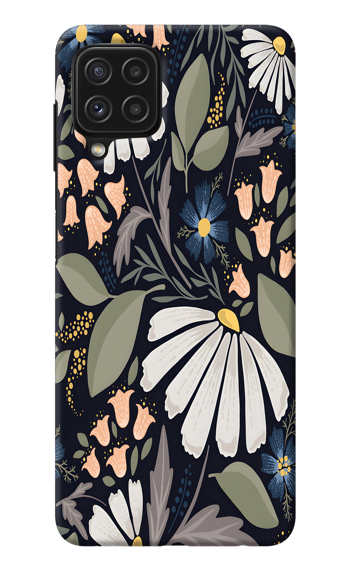 Flowers Art Samsung M32 Back Cover