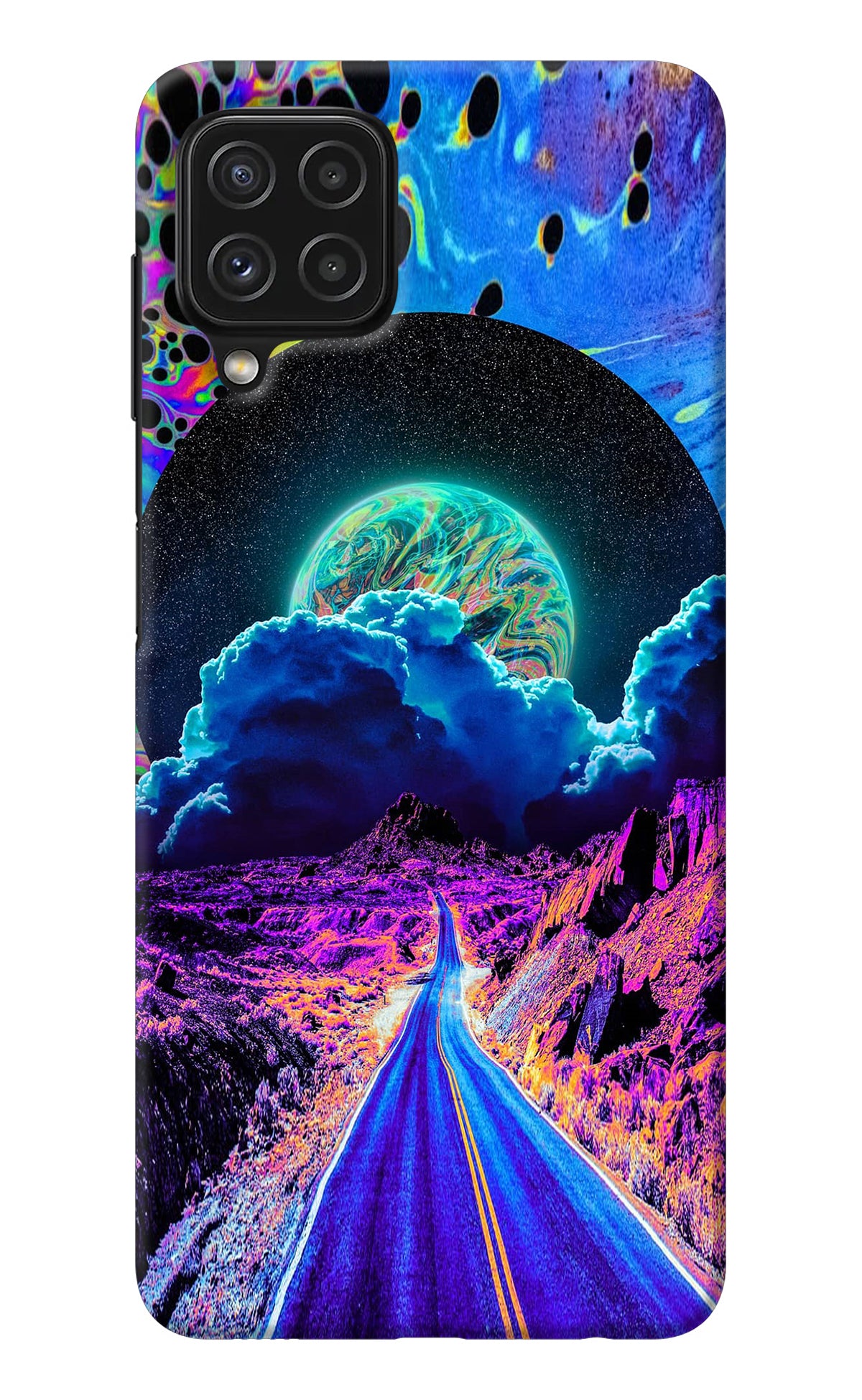 Psychedelic Painting Samsung M32 Back Cover