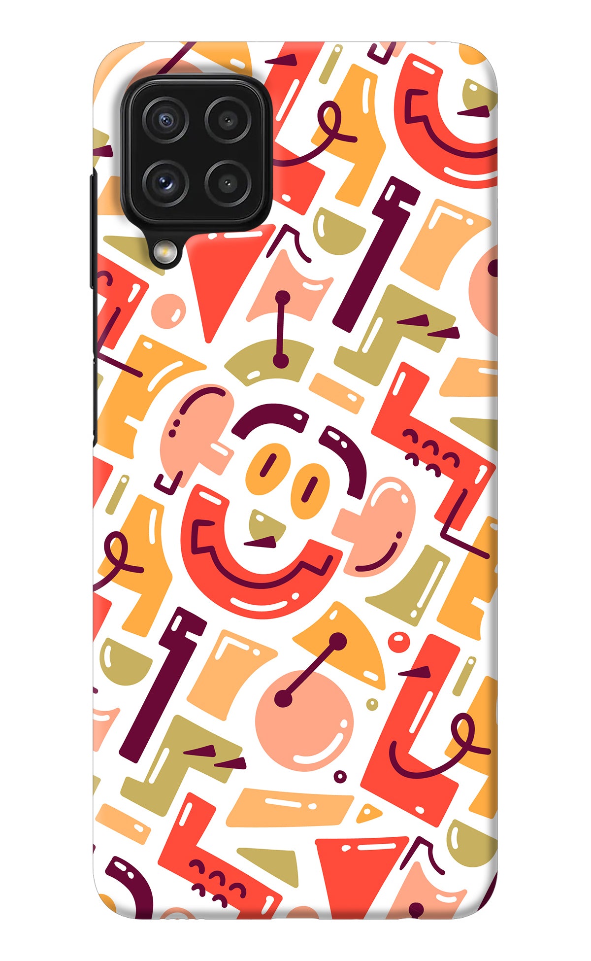 Doodle Pattern Samsung M32 Back Cover