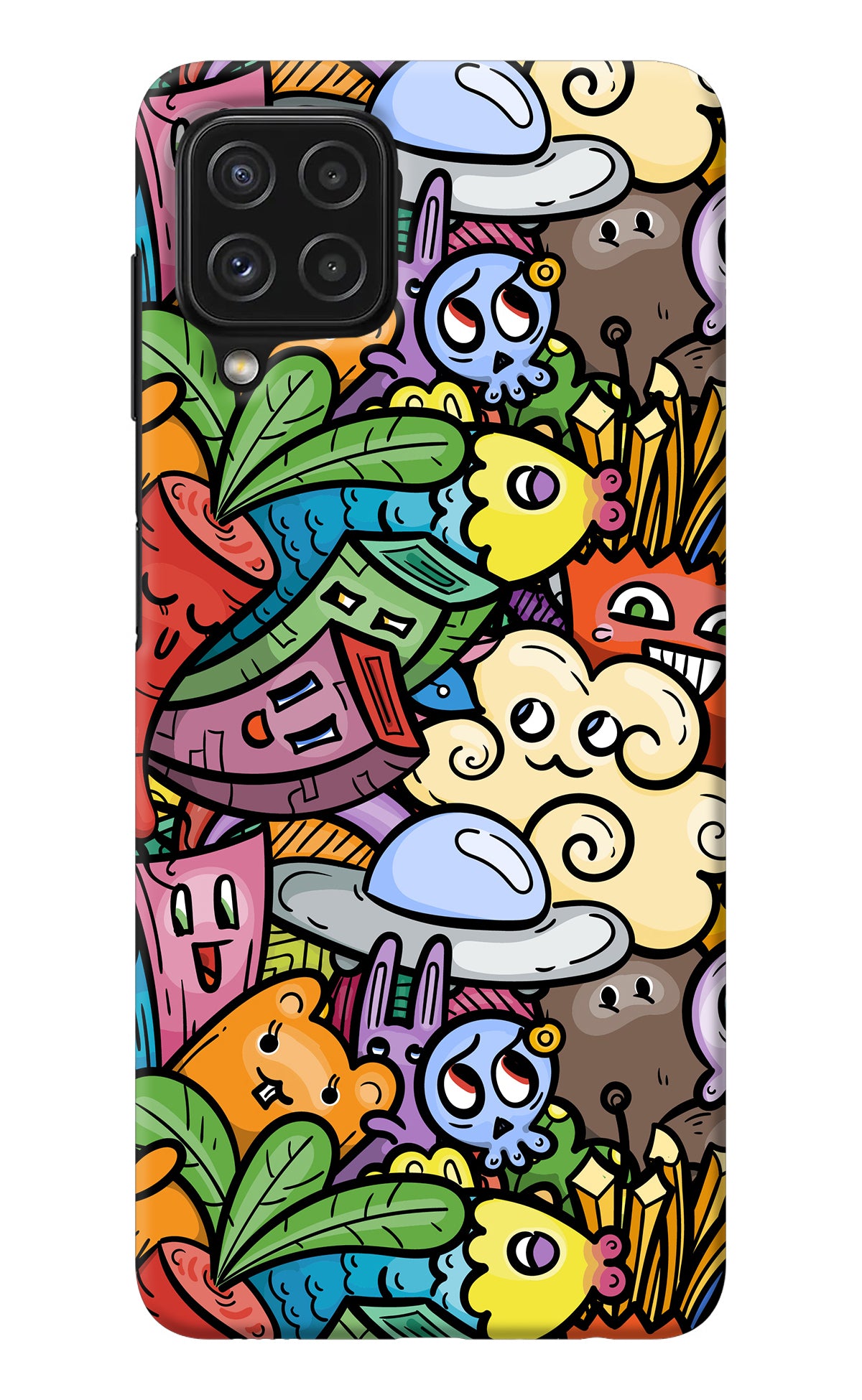 Veggie Doodle Samsung M32 Back Cover