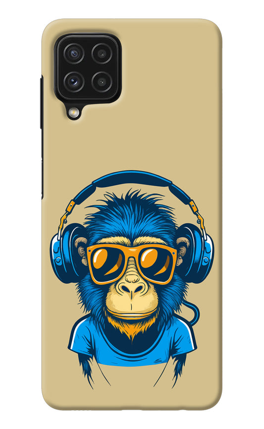 Monkey Headphone Samsung M32 Back Cover