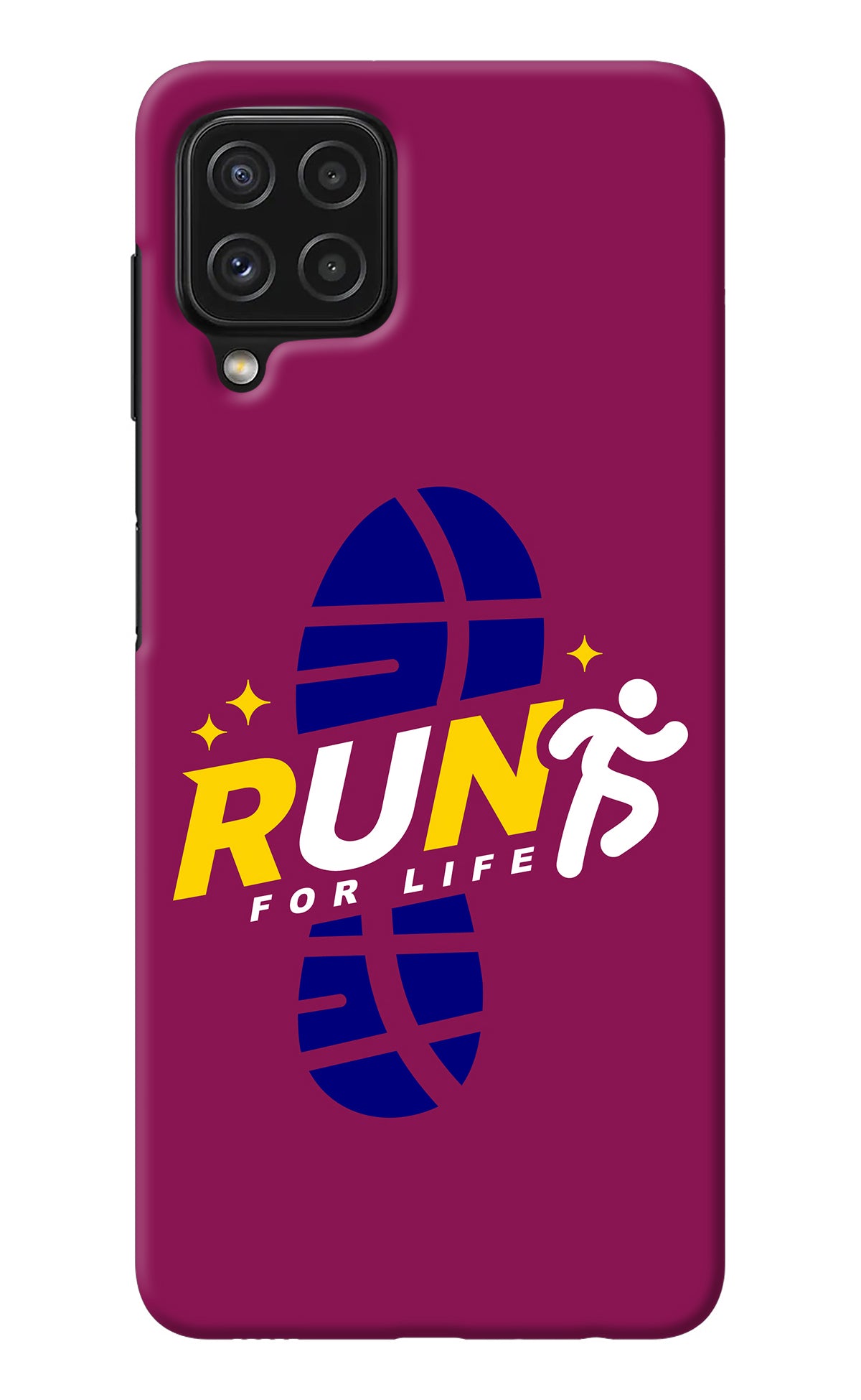 Run for Life Samsung M32 Back Cover