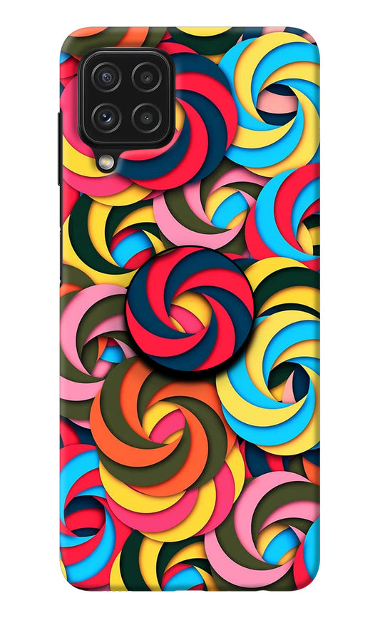 Spiral Pattern Samsung M32 Pop Case