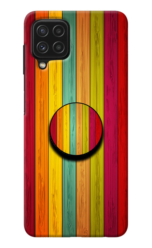 Multicolor Wooden Samsung M32 Pop Case