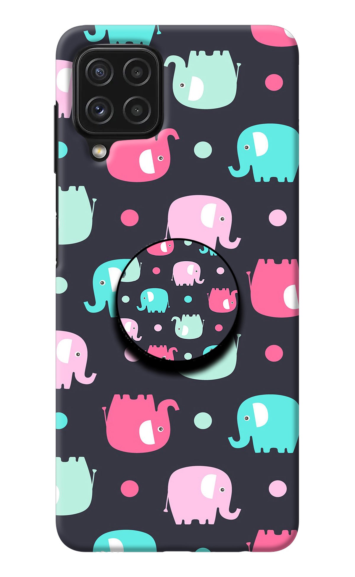 Baby Elephants Samsung M32 Pop Case