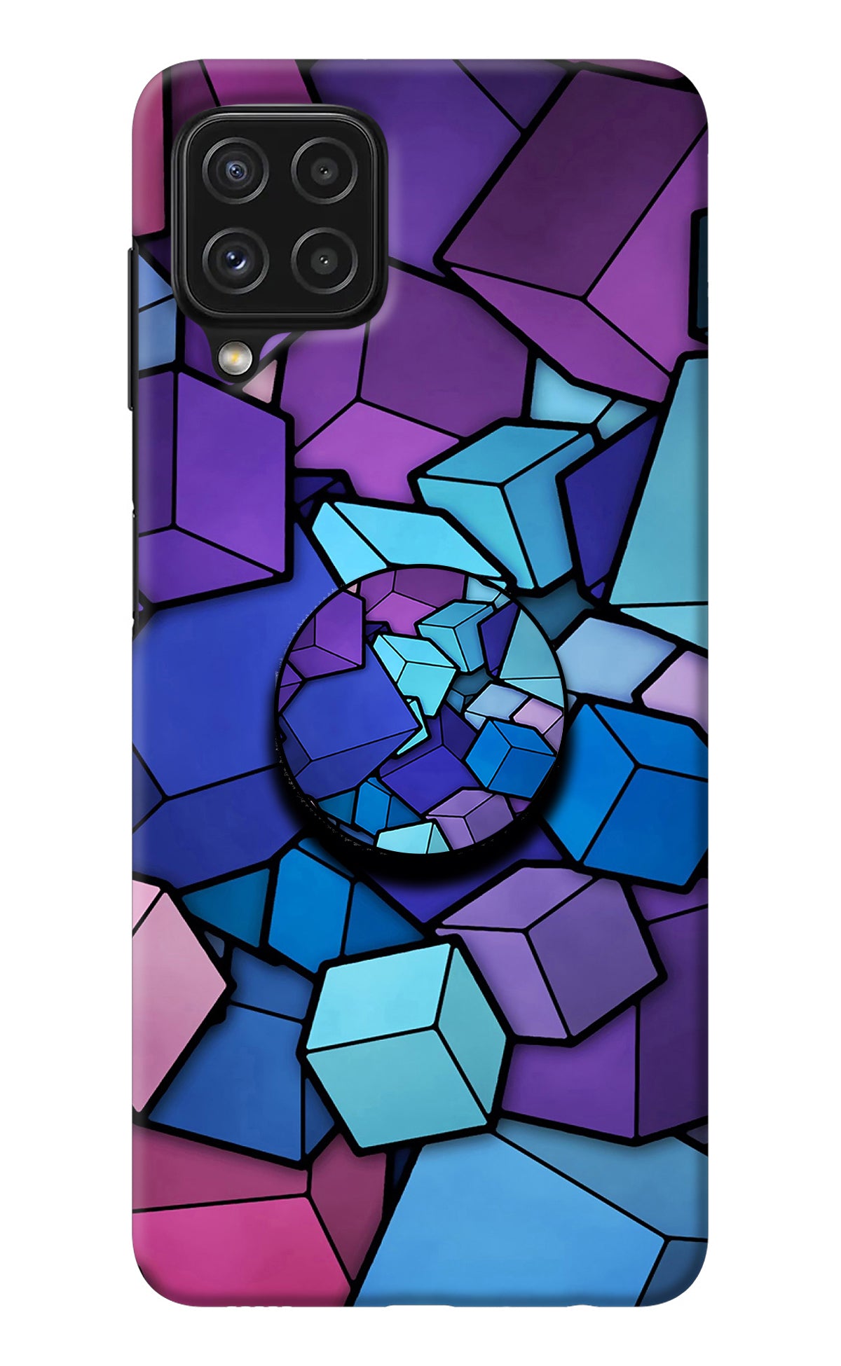 Cubic Abstract Samsung M32 Pop Case