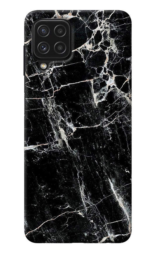 Black Marble Texture Samsung A22 4G Back Cover