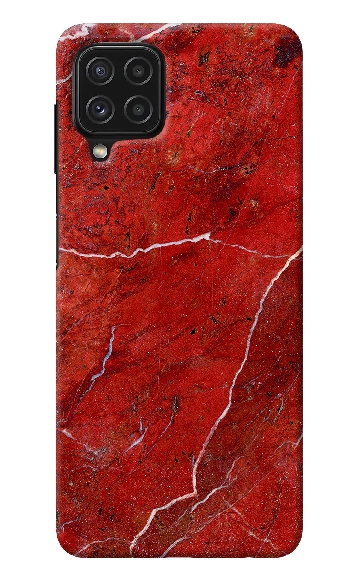 Red Marble Design Samsung A22 4G Back Cover