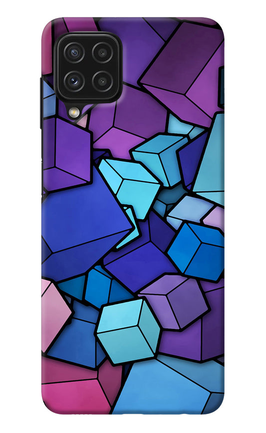 Cubic Abstract Samsung A22 4G Back Cover