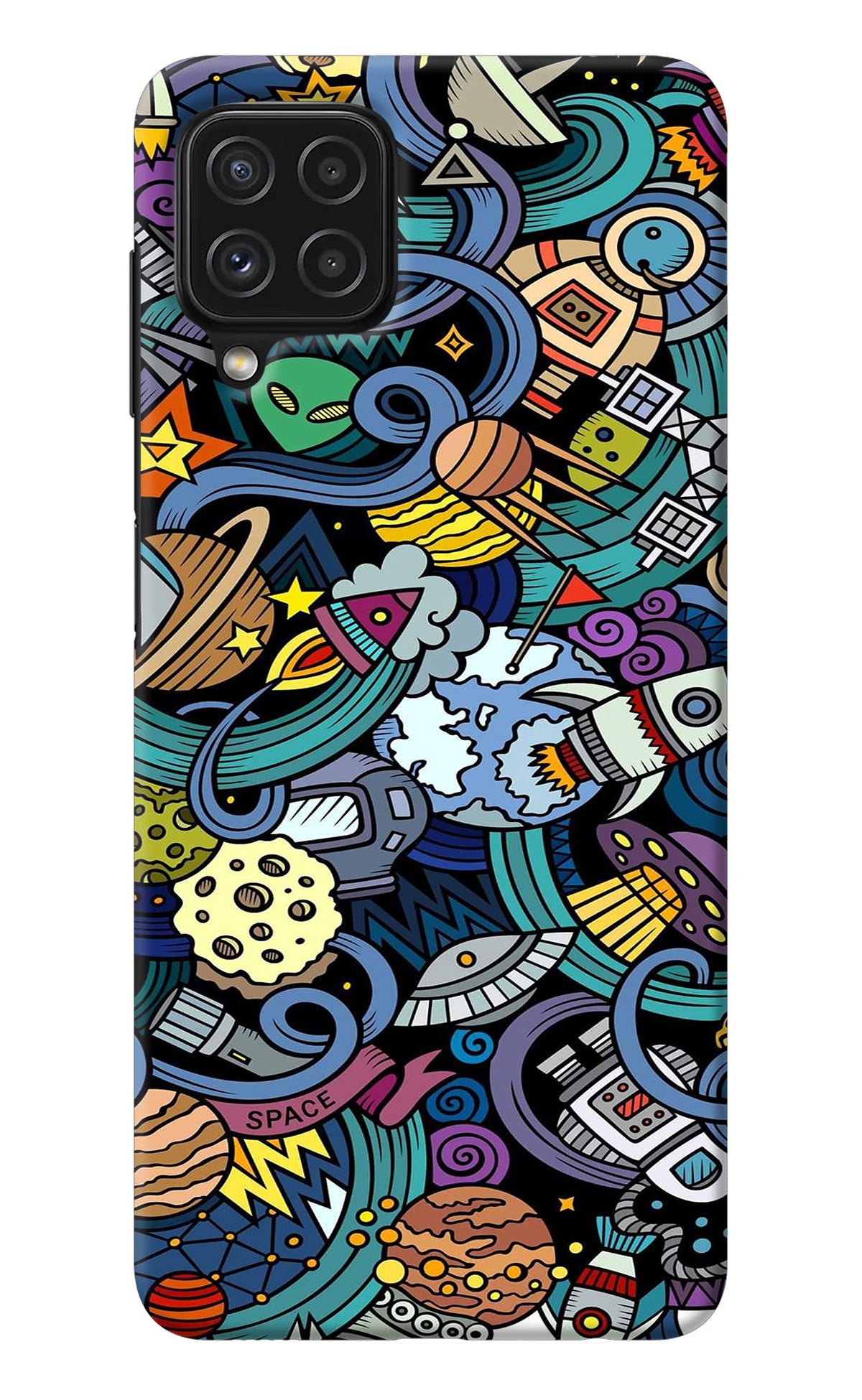 Space Abstract Samsung A22 4G Back Cover