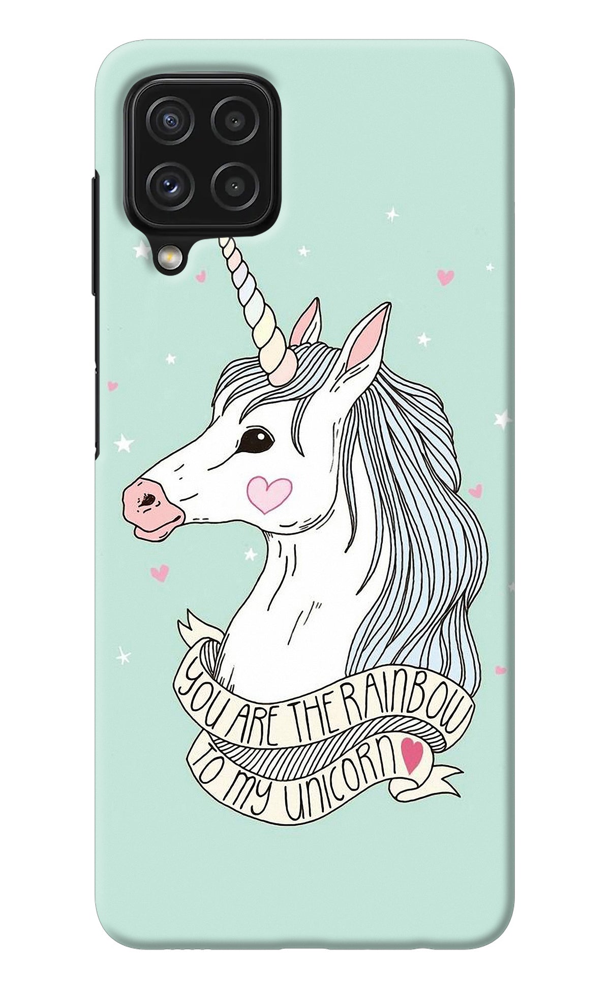 Unicorn Wallpaper Samsung A22 4G Back Cover