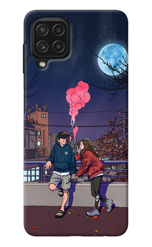 Chilling Couple Samsung A22 4G Back Cover