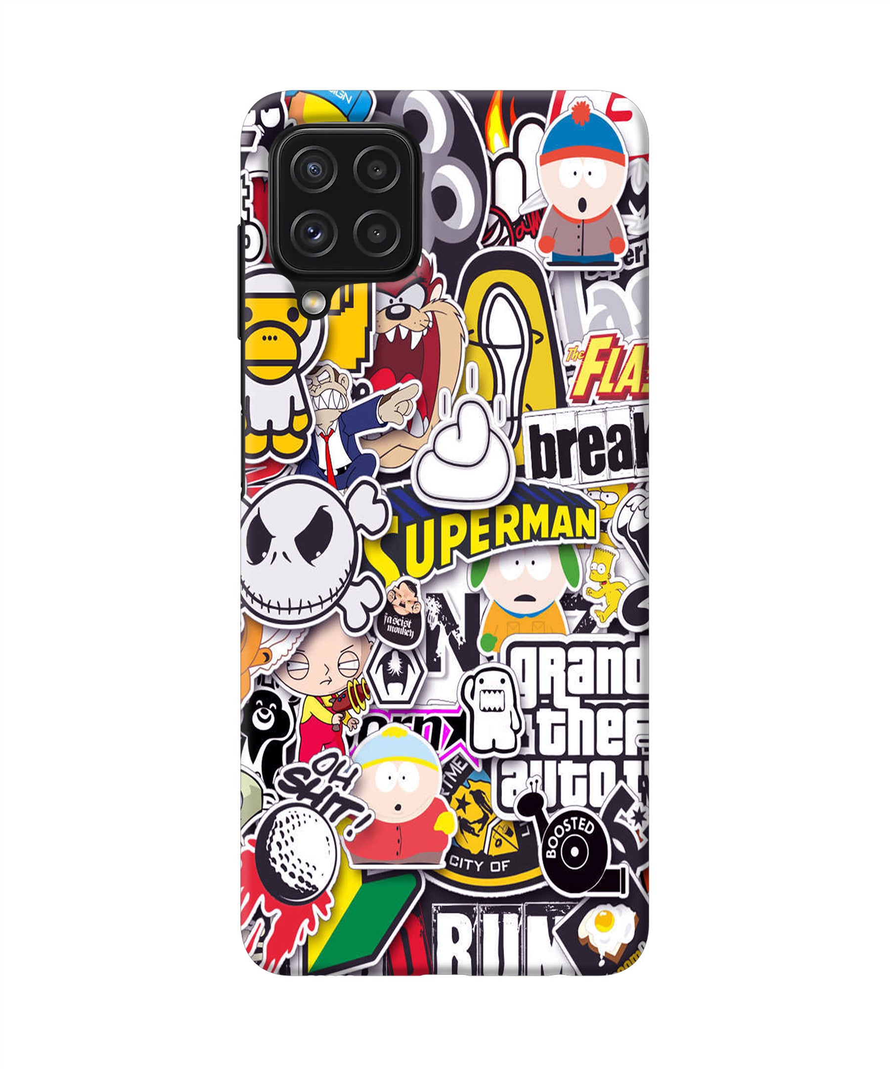 Sticker Bomb Samsung A22 4G Back Cover