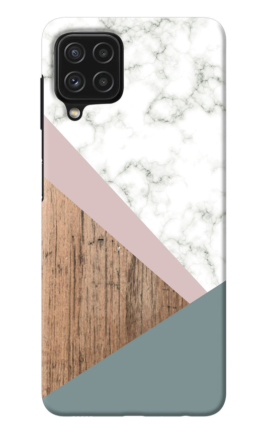 Marble wood Abstract Samsung A22 4G Back Cover