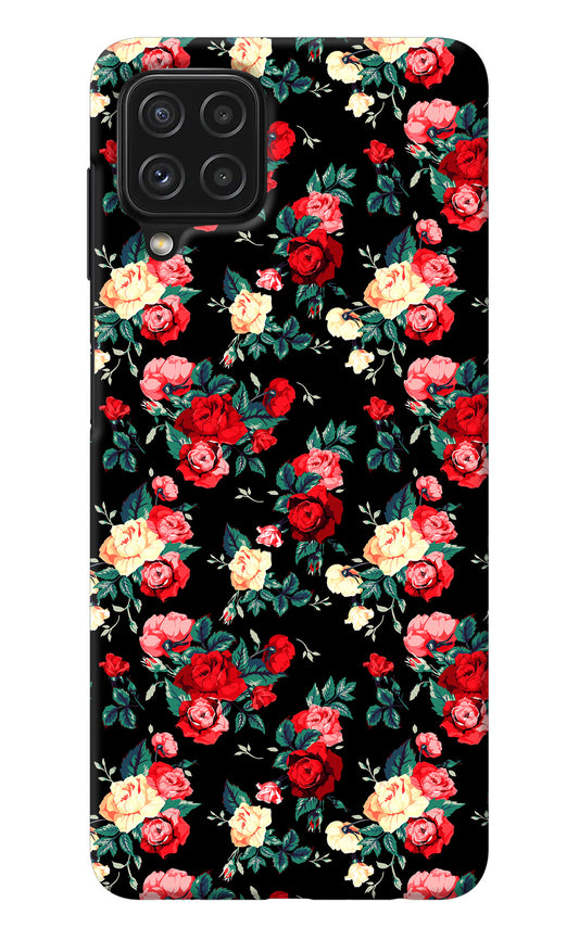 Rose Pattern Samsung A22 4G Back Cover