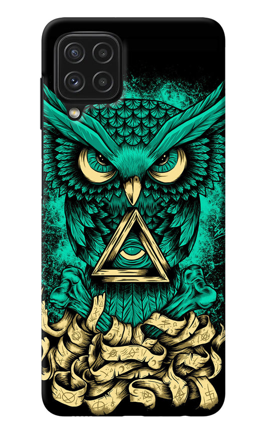 Green Owl Samsung A22 4G Back Cover