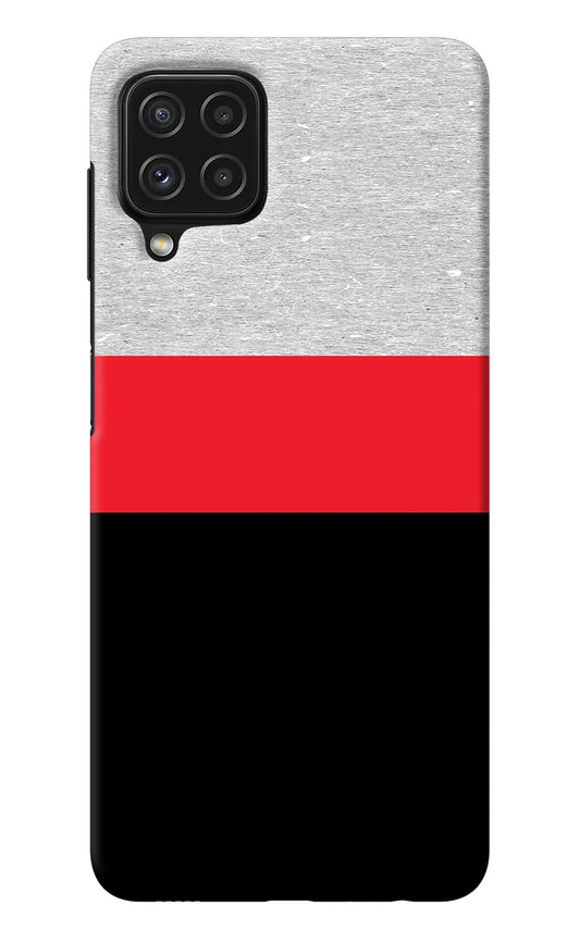 Tri Color Pattern Samsung A22 4G Back Cover