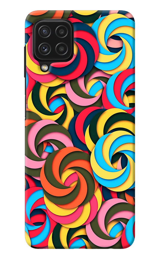Spiral Pattern Samsung A22 4G Back Cover