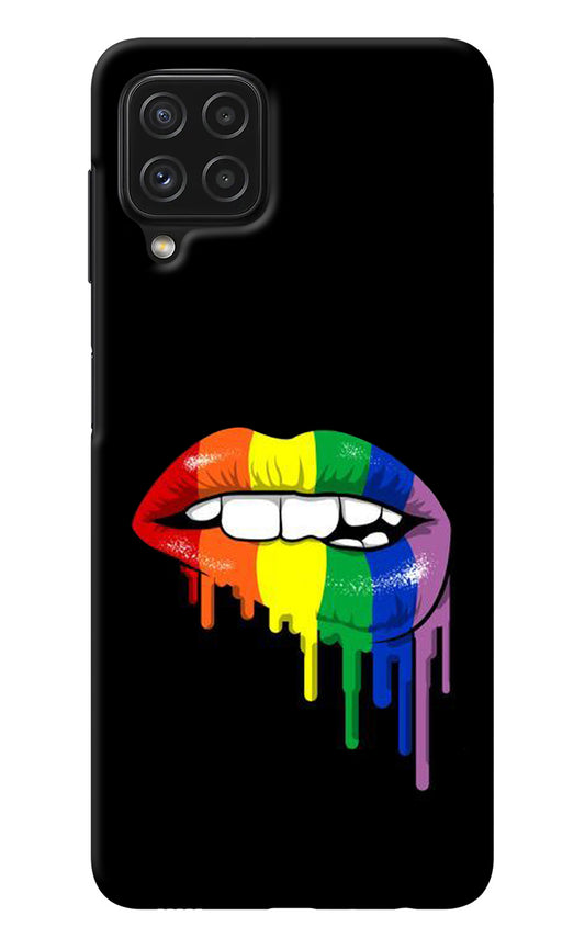 Lips Biting Samsung A22 4G Back Cover