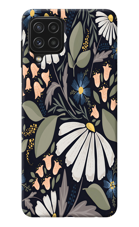 Flowers Art Samsung A22 4G Back Cover