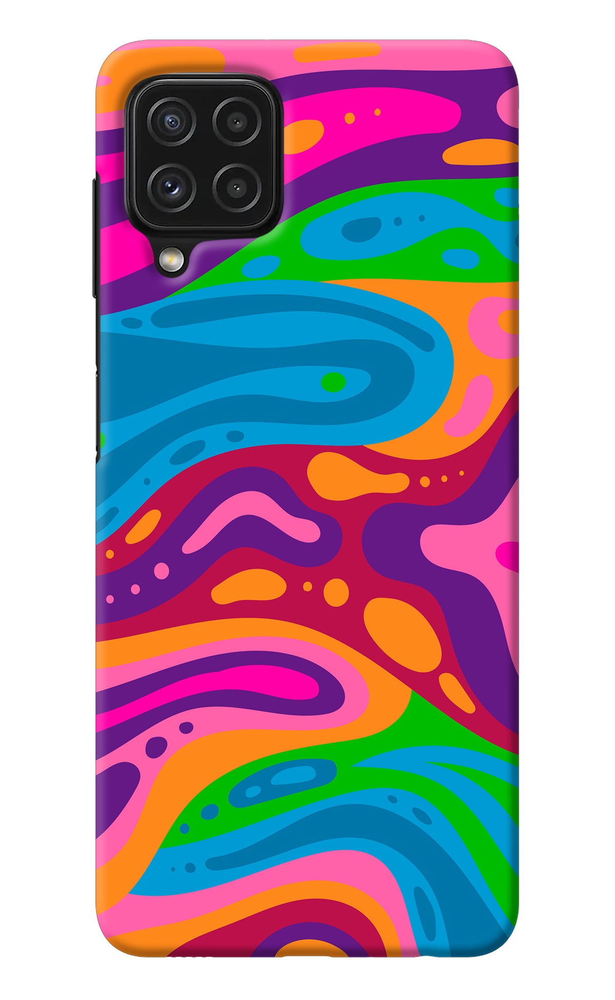 Trippy Pattern Samsung A22 4G Back Cover