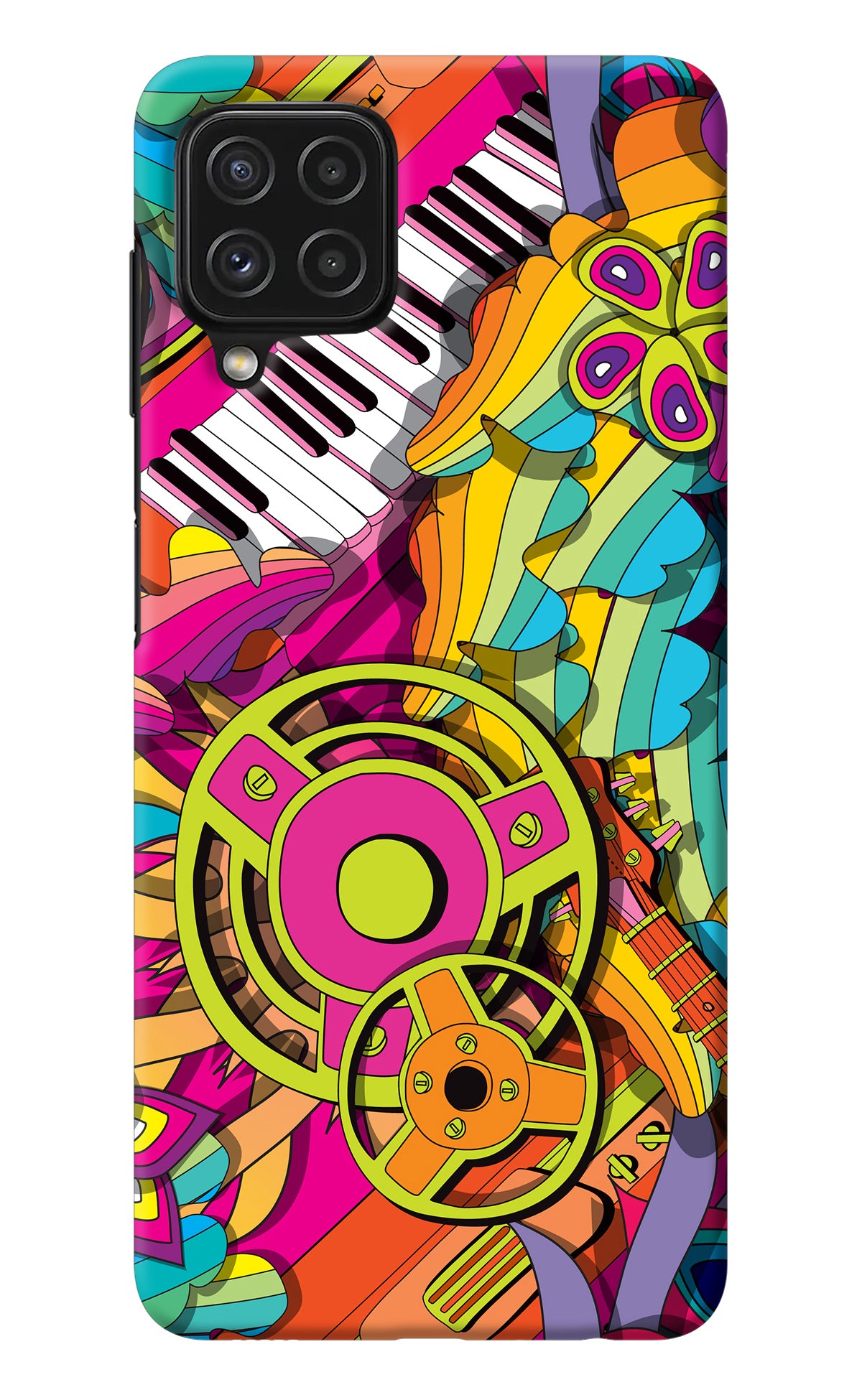 Music Doodle Samsung A22 4G Back Cover