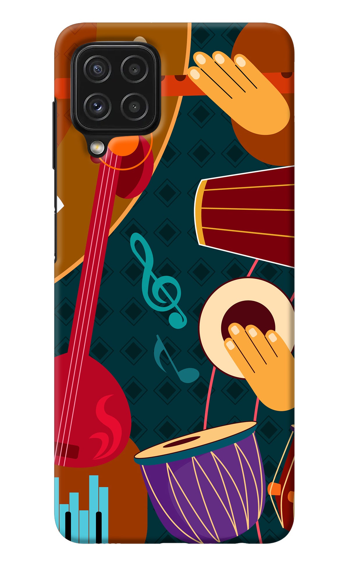 Music Instrument Samsung A22 4G Back Cover