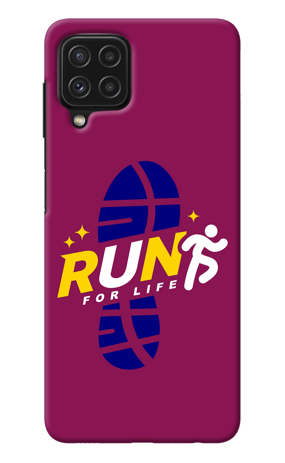 Run for Life Samsung A22 4G Back Cover