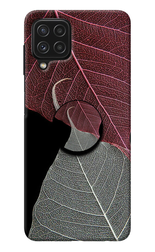 Leaf Pattern Samsung A22 4G Pop Case