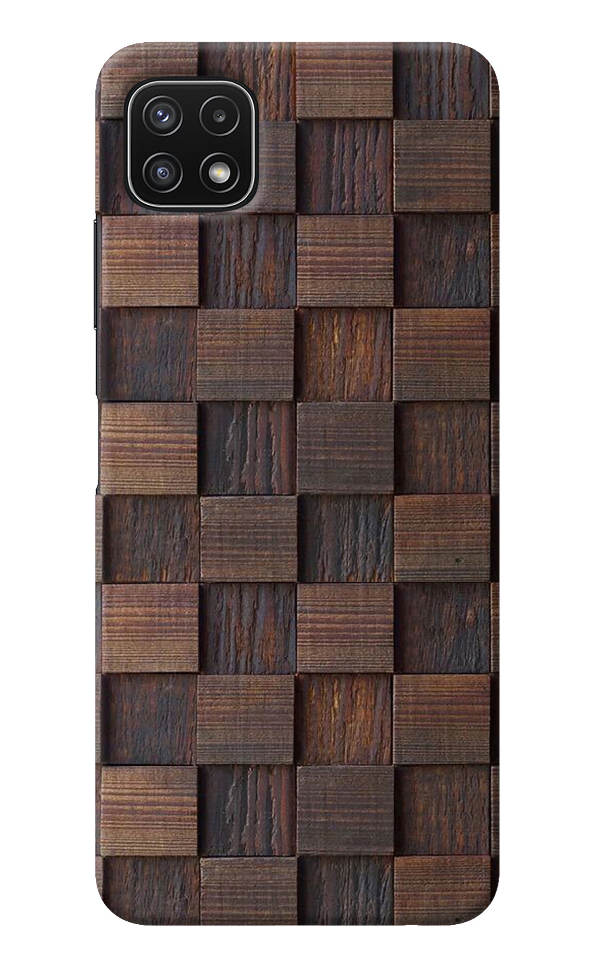 Wooden Cube Design Samsung A22 5G Back Cover