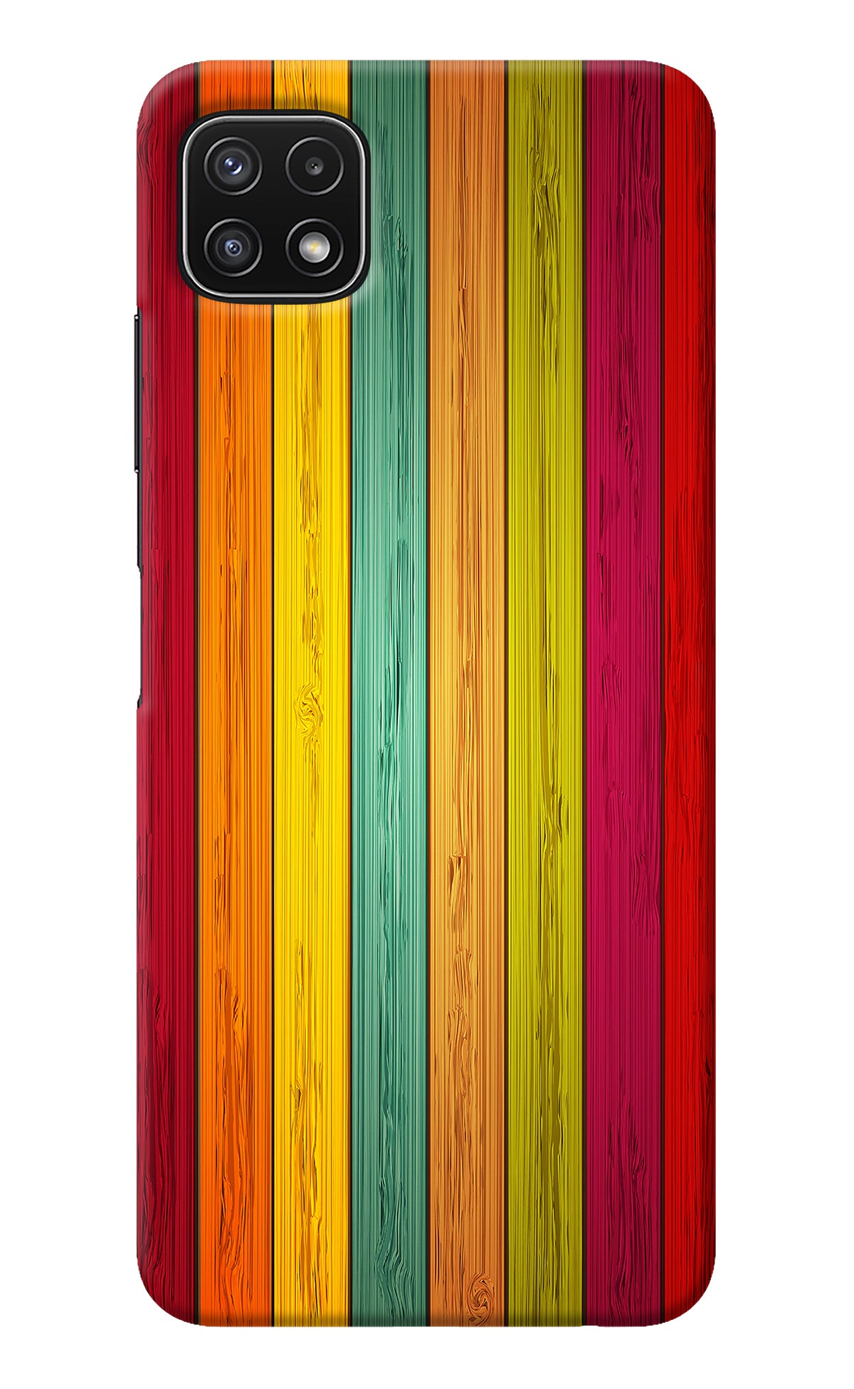 Multicolor Wooden Samsung A22 5G Back Cover