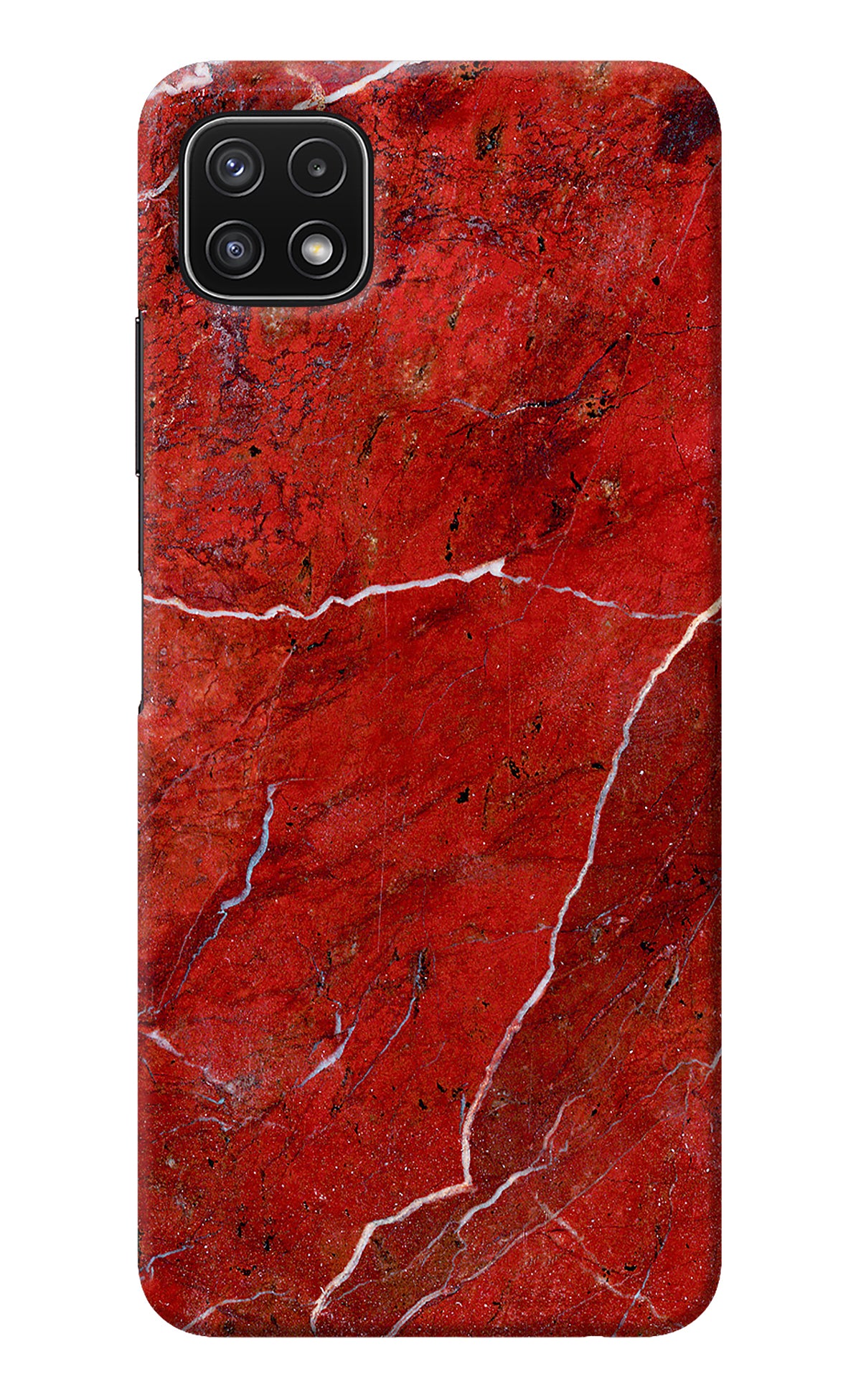 Red Marble Design Samsung A22 5G Back Cover