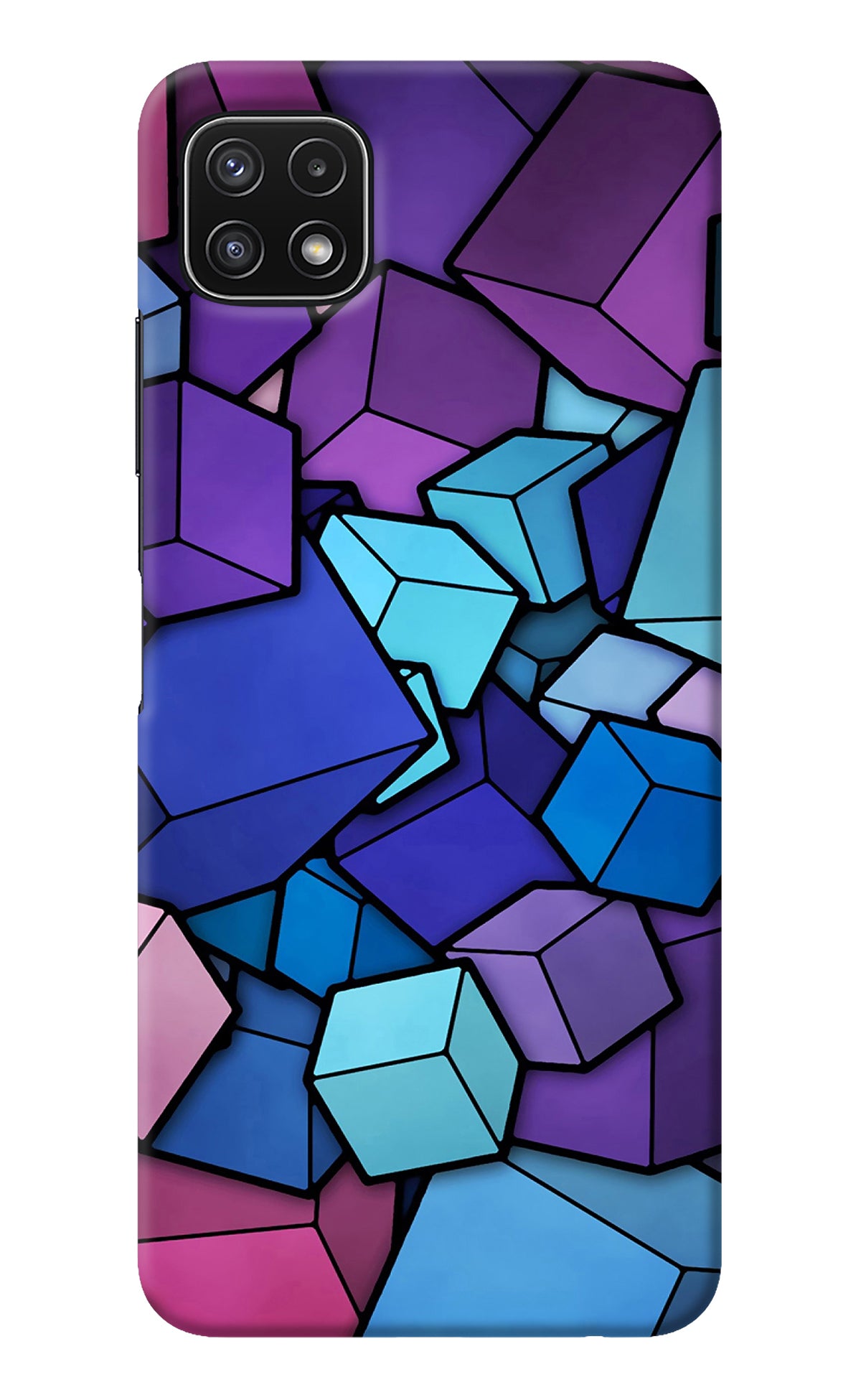 Cubic Abstract Samsung A22 5G Back Cover