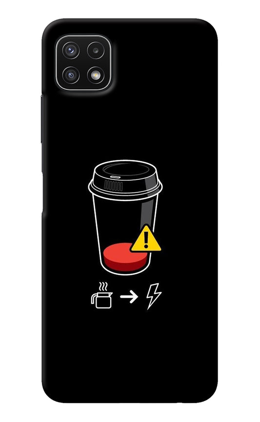 Coffee Samsung A22 5G Back Cover