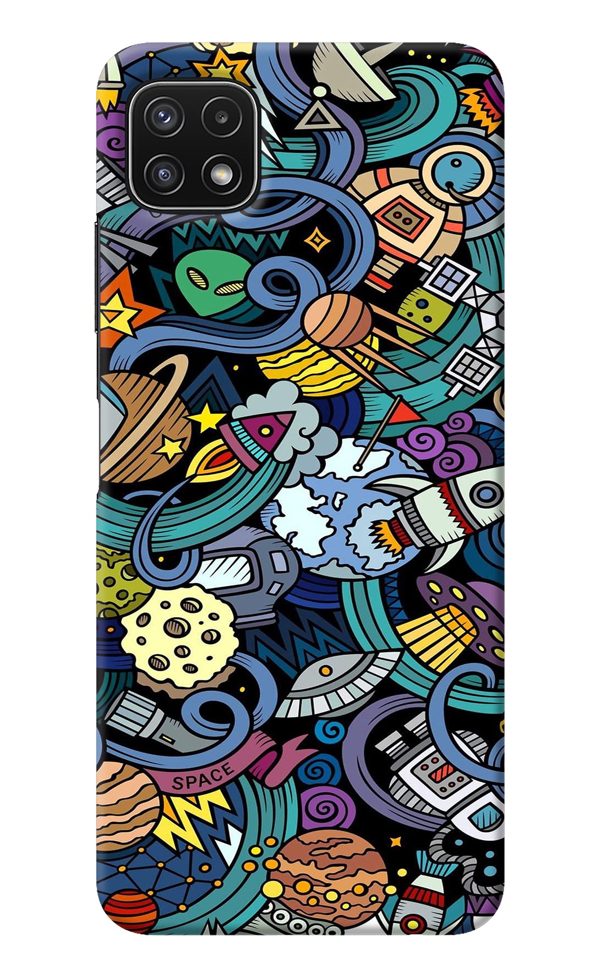 Space Abstract Samsung A22 5G Back Cover