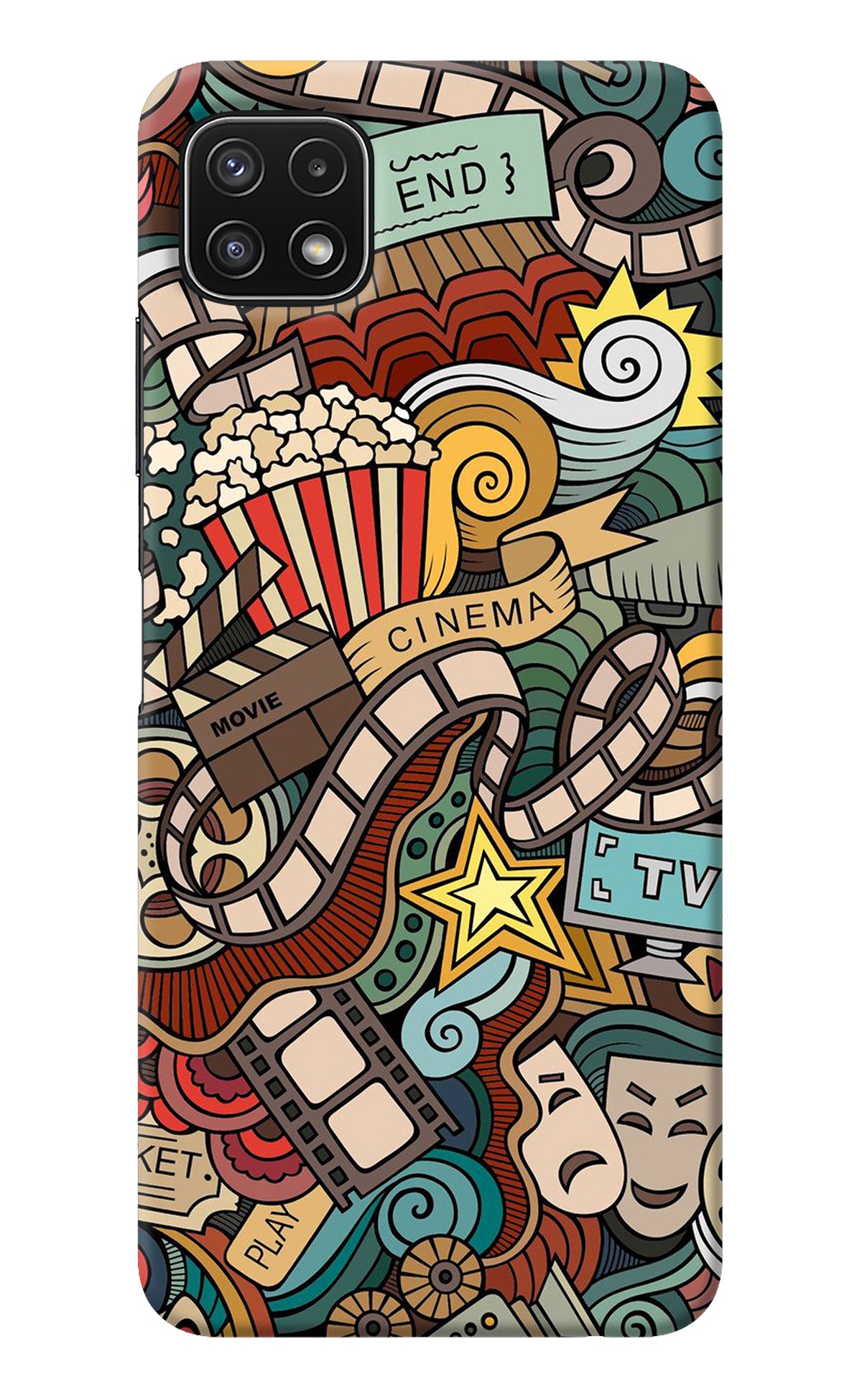 Cinema Abstract Samsung A22 5G Back Cover