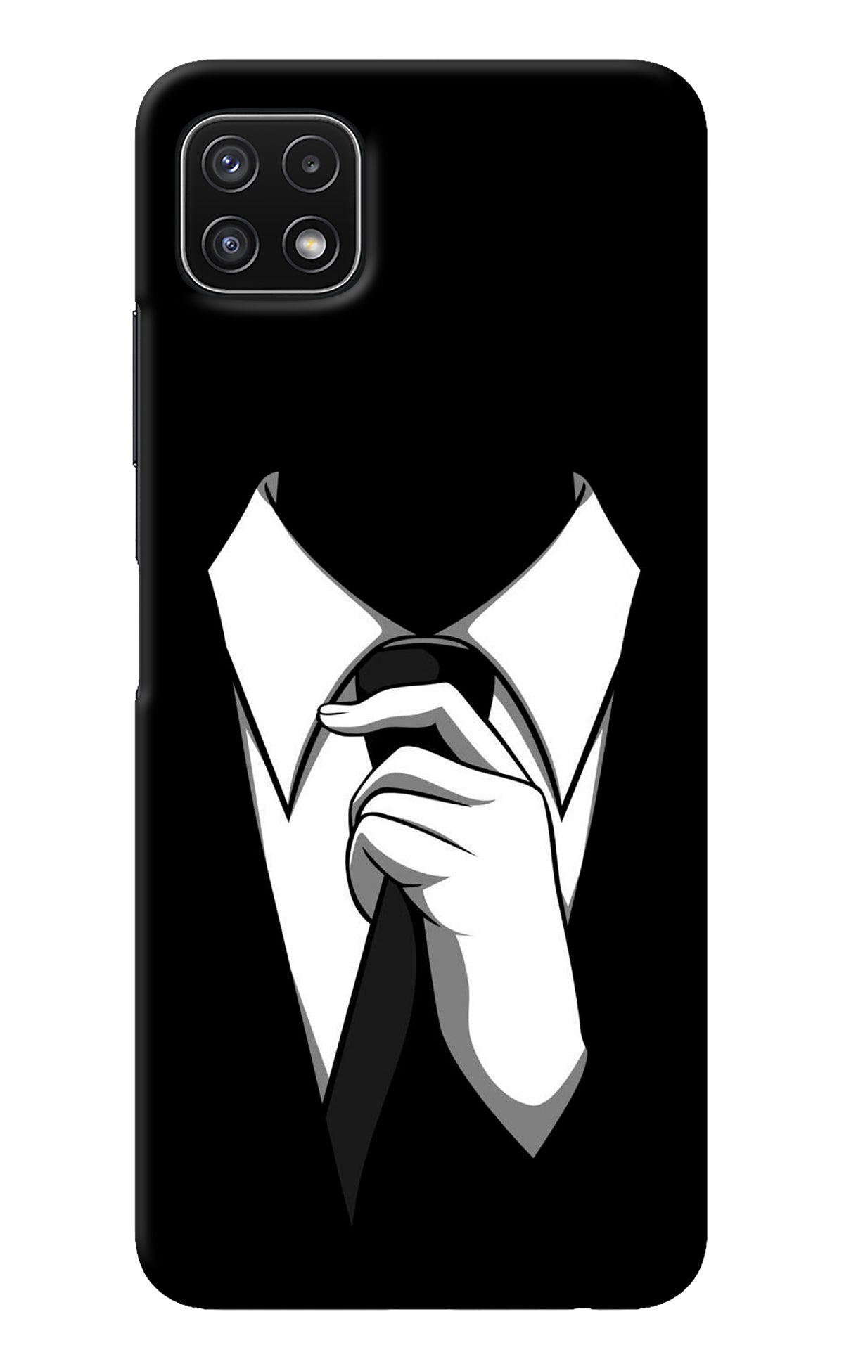 Black Tie Samsung A22 5G Back Cover