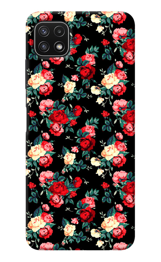 Rose Pattern Samsung A22 5G Back Cover